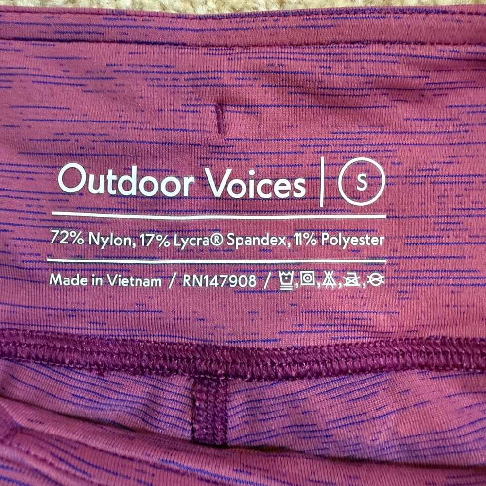 Outdoor Voices pink and purple leggings size small - Picture 4 of 5